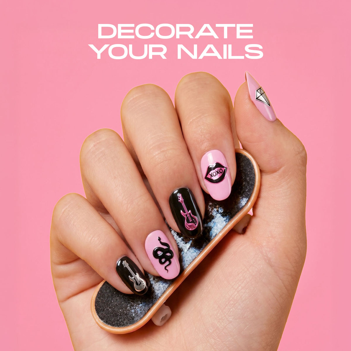 FAO Schwarz - Nail Stickers Set - Bling - Fashion Activity and Roleplay
