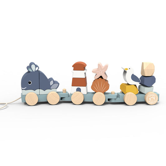 Speedy Monkey - Ocean Stacking Train - Infants