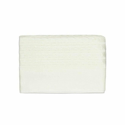Rian Tricot - Off-White Crib Blanket - Room Decor