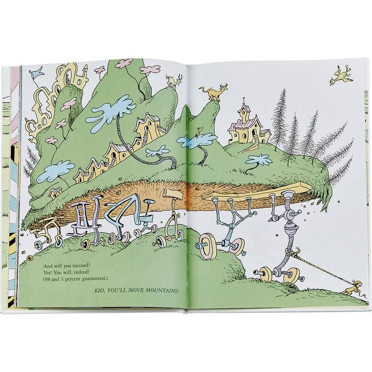 Graphic Image - "Oh The Places You'll Go" by Dr. Seuss Leather-Bound Book - Books