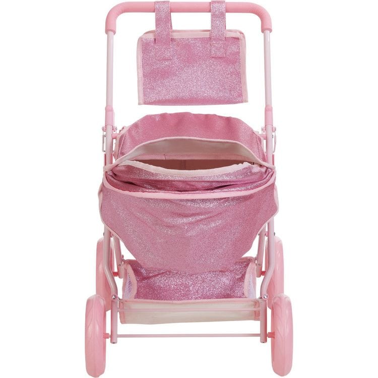 Teamson Kids - Olivia's Little World Baby Doll Bassinet Pram with Cover - Dolls