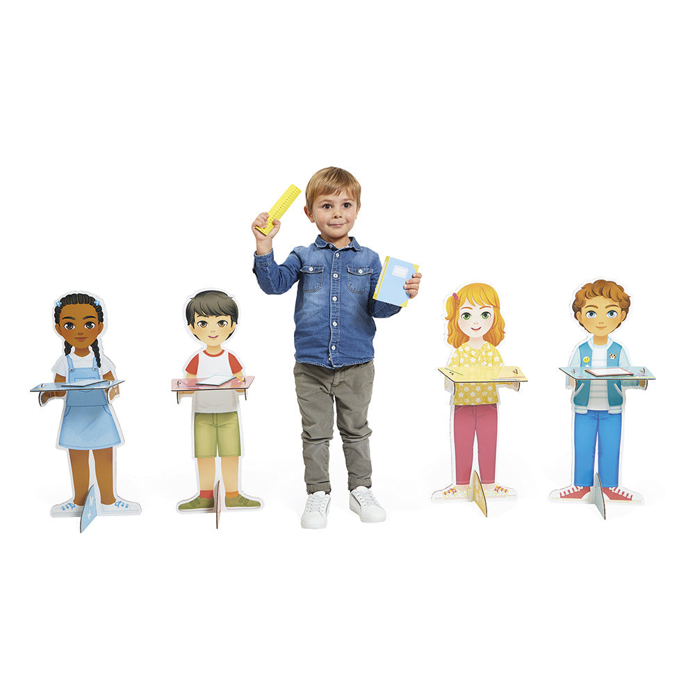 Janod - One Day at School Playset - Preschool