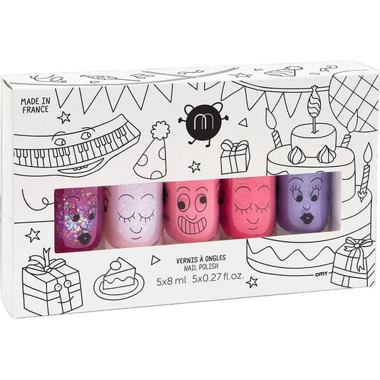 Nailmatic - Party Nail Polish Set of 5 for Kids - Trend Accessories