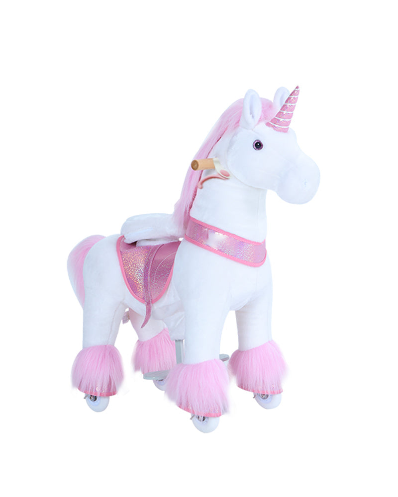 PonyCycle, Inc. - Pink Model U Ride-On Unicorn - 3-4 Years - Plush