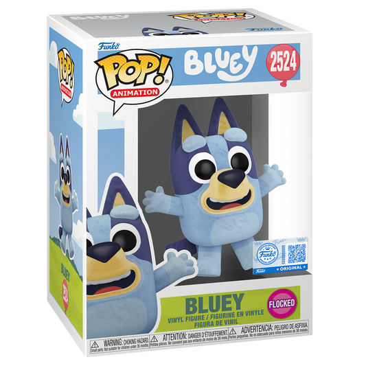 Funko - Pop! Bluey Jumping (Flocked) - World of Funko