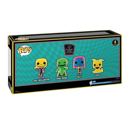 Funko - Pop! Disney: The Nightmare Before Christmas Black Light 4-Pack - World of Funko