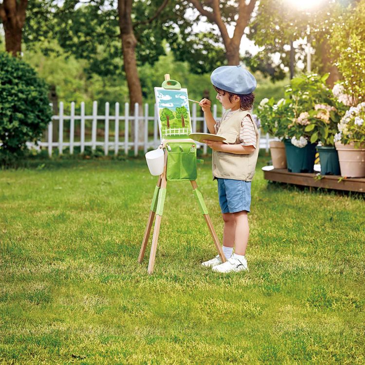 Hape - Portable Bamboo Easel - Creativity