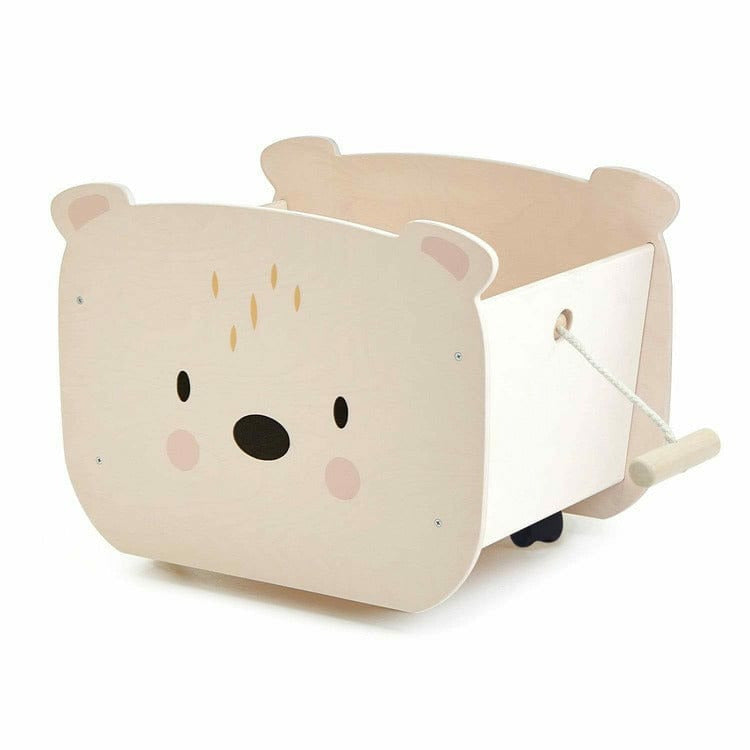 Tender Leaf Toys - Pull Along Bear Cart - Room Decor