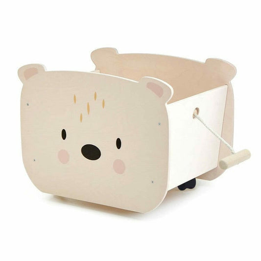 Tender Leaf Toys - Pull Along Bear Cart - Room Decor