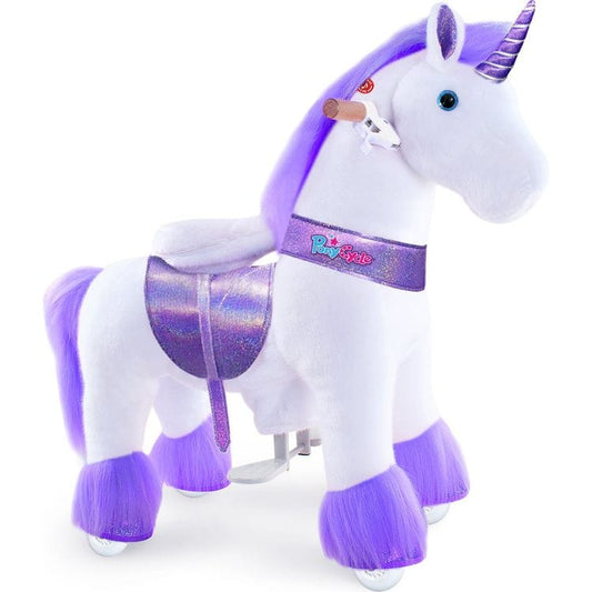 PonyCycle, Inc. - Purple Model U Ride-On Unicorn- 3-4 Years - Plush