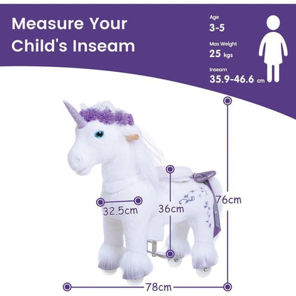 PonyCycle, Inc. - Purple Model X Ride-On Unicorn - 3-4 Years - Preschool