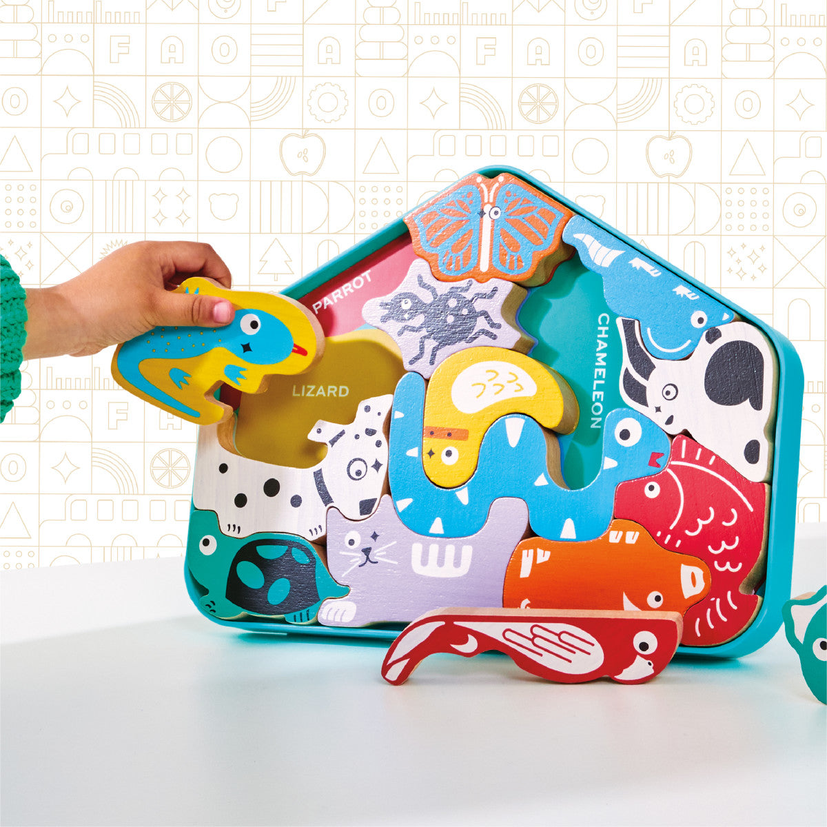 FAO Schwarz - Puzzle Pets 3D Puzzle with Stand - Preschool