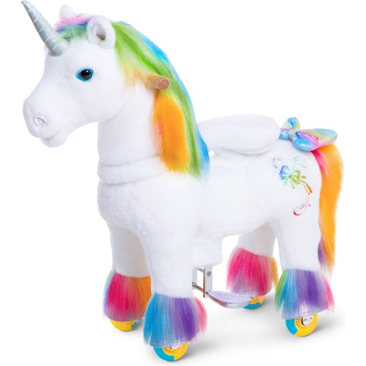 PonyCycle, Inc. - Rainbow Model X Ride-On Unicorn - 3-4 Years - Preschool