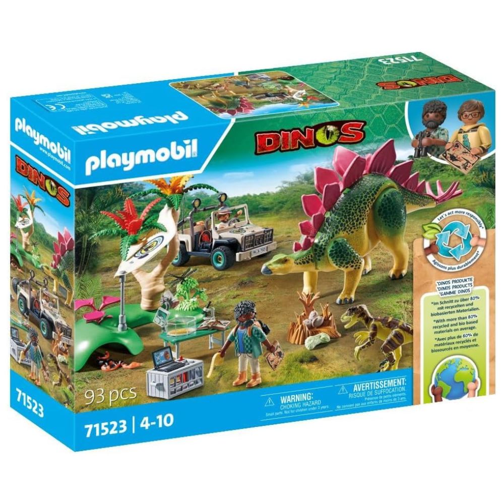 Playmobil - Research Camp with Dinosaurs Playset - Preschool