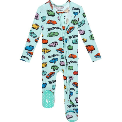 Posh Peanut - Retro Hot Wheels - Footie Zippered One Piece - Trend Accessories