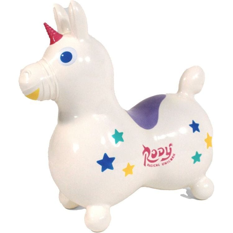 Rody® - Rody Magical Unicorn Inflatable Bouncer Ride-on With Pump - Preschool