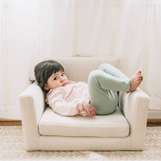 Wonder & Wise - Rolling Along Square Interactive Chair - Neutral - Room Decor