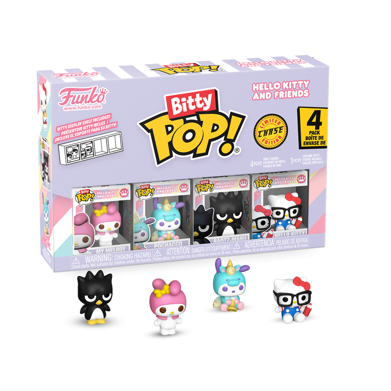 Funko - Sanrio Bitty Pop! Hello Kitty and Friends 4-Pack Series 4 - World of Funko
