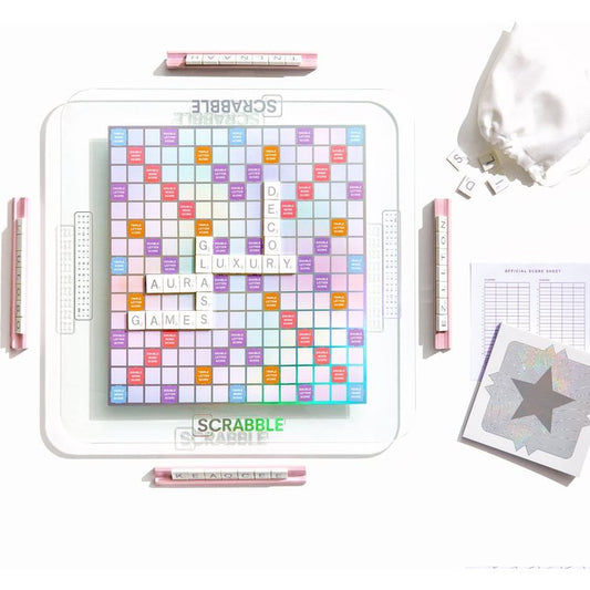 WS Game Company - Scrabble Aura Glass Edition - Games