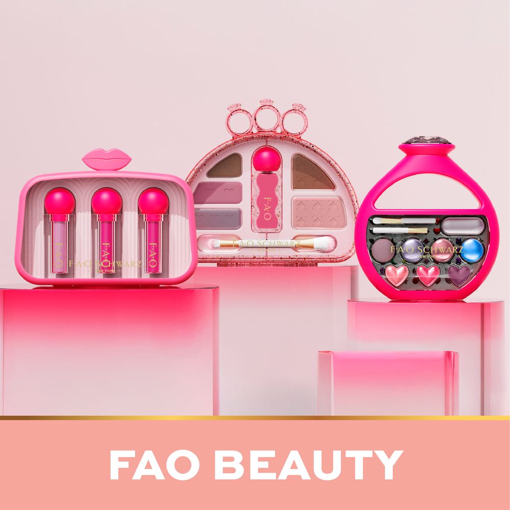 FAO Schwarz - Shimmer & Shadow 7-Piece Cosmetic Set - Fashion Activity and Roleplay
