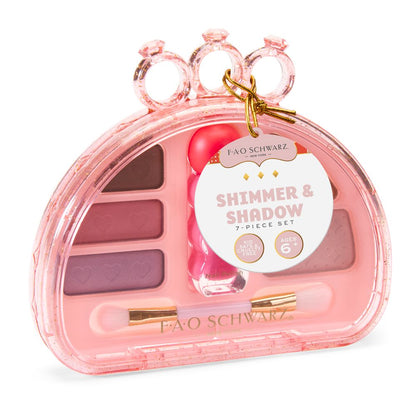 FAO Schwarz - Shimmer & Shadow 7-Piece Cosmetic Set - Fashion Activity and Roleplay