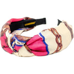 Zomi Gem - Silk Knot Headband - Pink - Trend Accessories