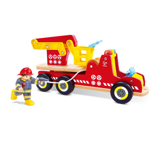 Hape - Siren & Lights Fire Truck - Preschool