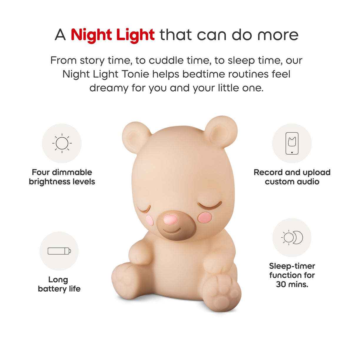 Tonies - Sleepy Friends: Sleepy Bear Night Light Tonie - Electronics