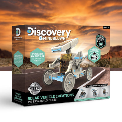 Discovery - Solar Vehicle Creation Easy-Build Kit - 197 Pieces - STEM