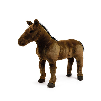 FAO Schwarz - Standing Brown Horse Plush - 31.5" - Plush