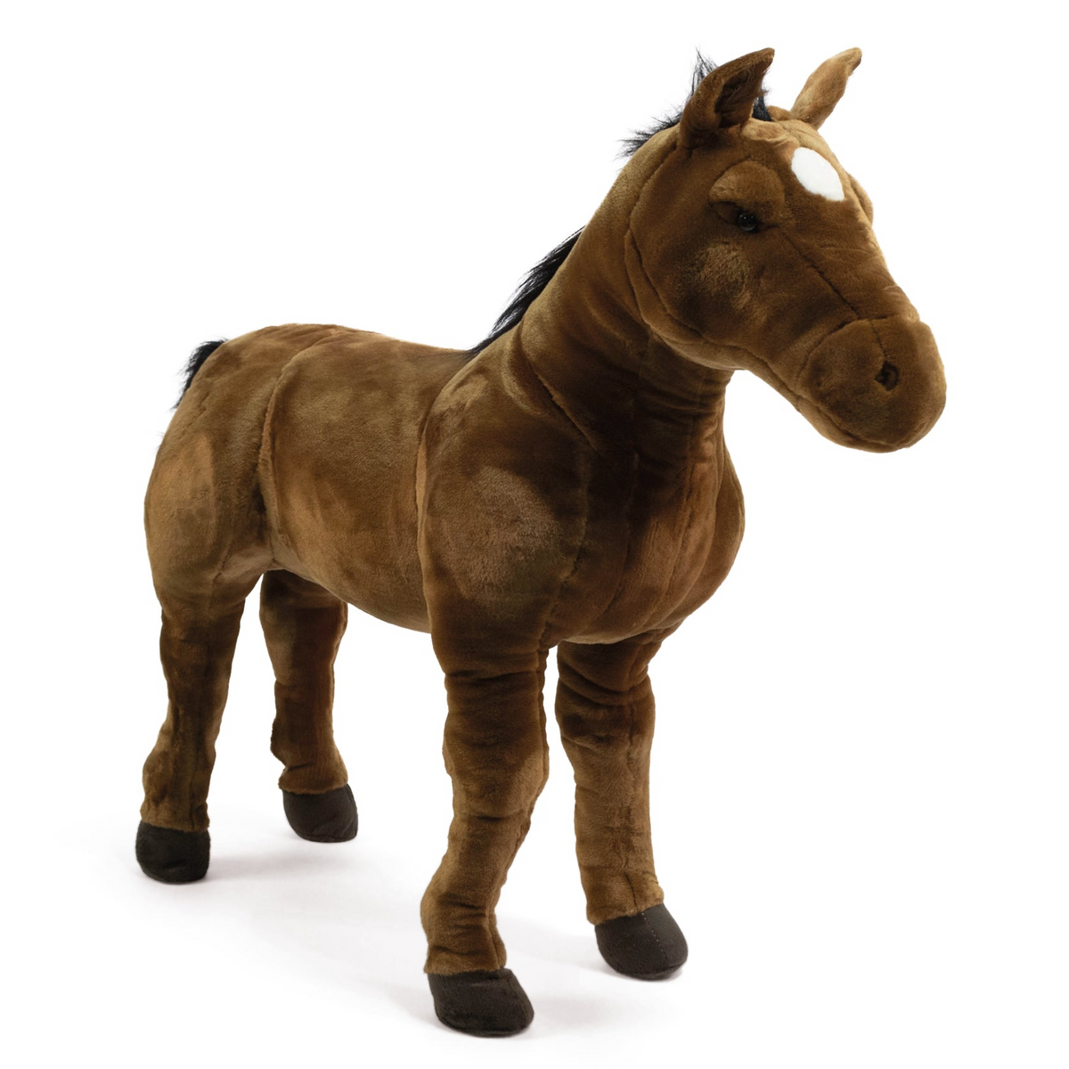 FAO Schwarz - Standing Brown Horse Plush - 31.5" - Plush