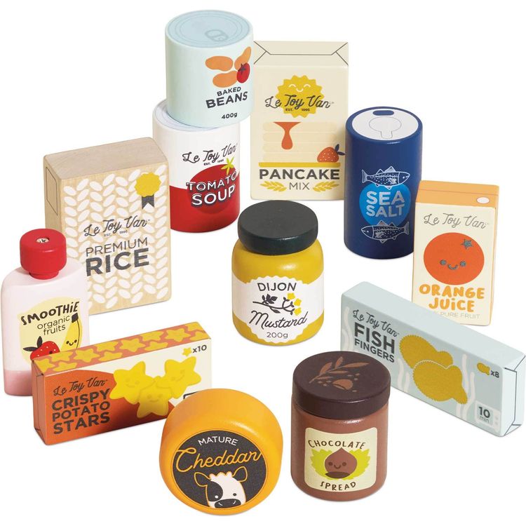 Le Toy Van - Supermarket Grocery Set - 12 Pieces - Preschool