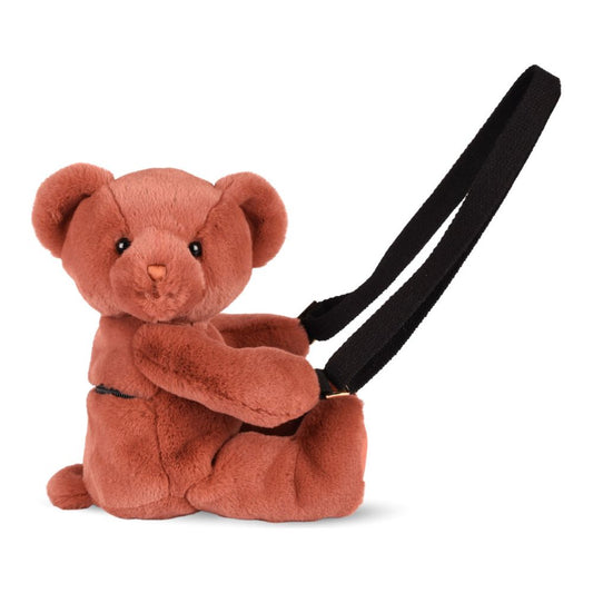 DouDou - Teddy Bear Plush Backpack - Terracotta - Plush