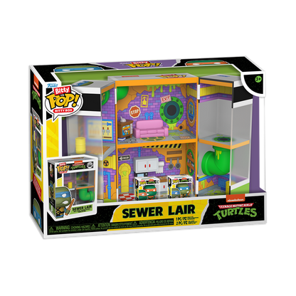 Funko - Teenage Mutant Ninja Turtles Bitty Pop! Bitty Box Sewer Lair - World of Funko