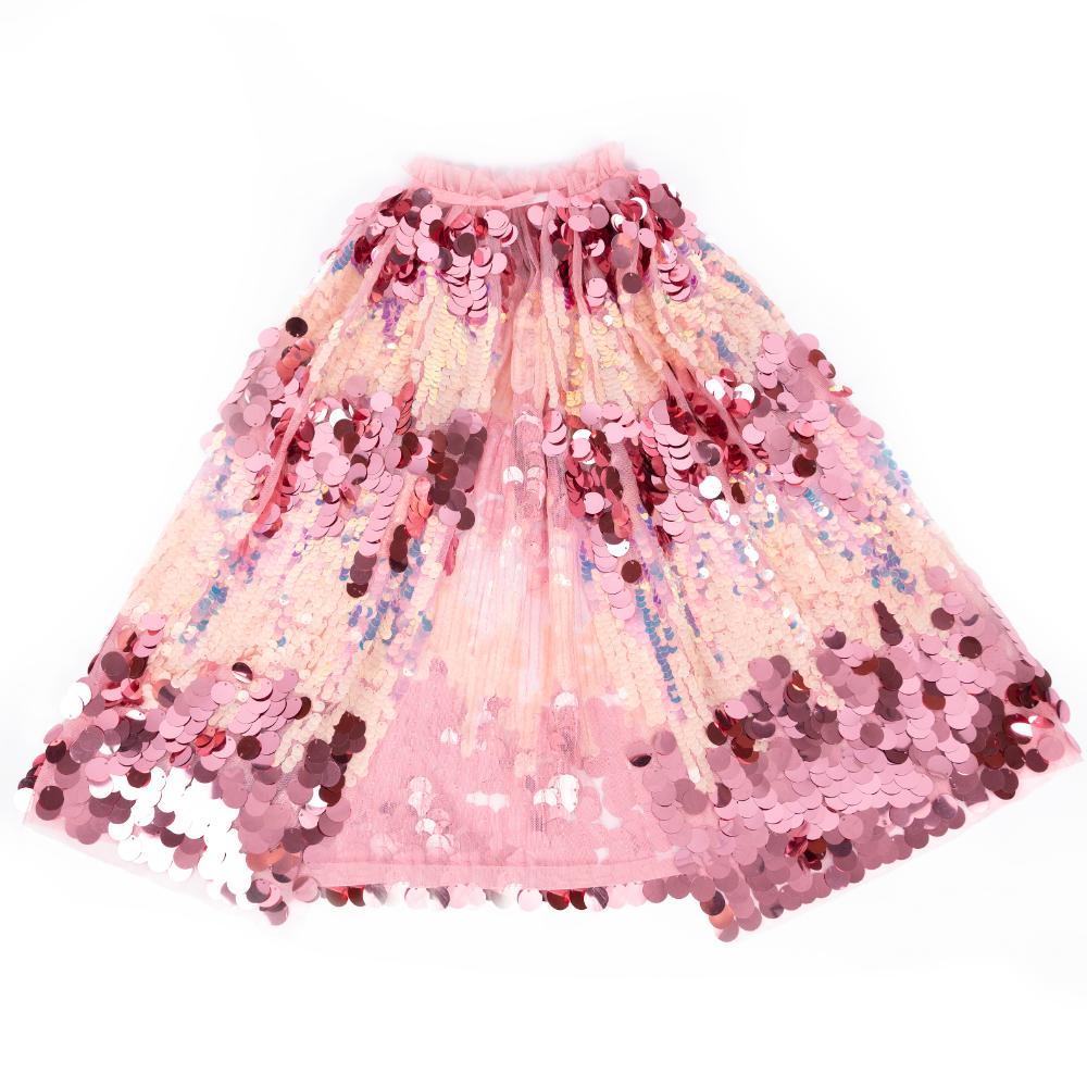 Great Pretenders - The 5th Avenue Pink Pailette Cape - Size 4-6 Years - Dress up