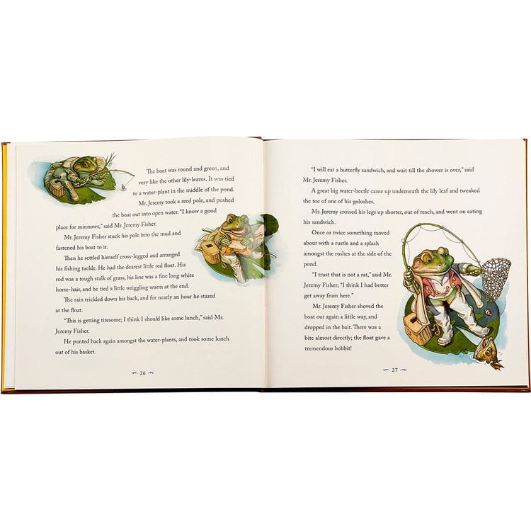 Graphic Image - "The Classic Tale of Peter Rabbit" Book in Tan Bonded Leather - Books