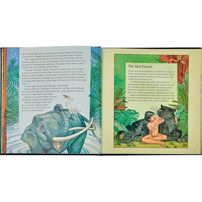 Graphic Image - "The Jungle Book" in Green Bonded Leather - Books