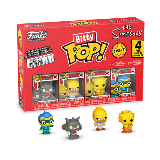 Funko - The Simpsons Bitty Pop! The Simpsons 4-Pack Series 4 - World of Funko