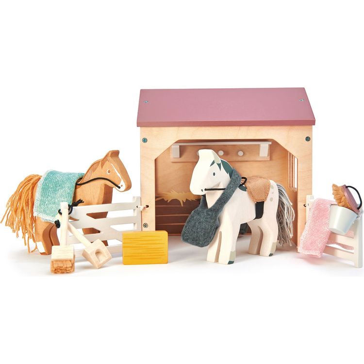 Tender Leaf Toys - The Stables Wooden Set - Preschool
