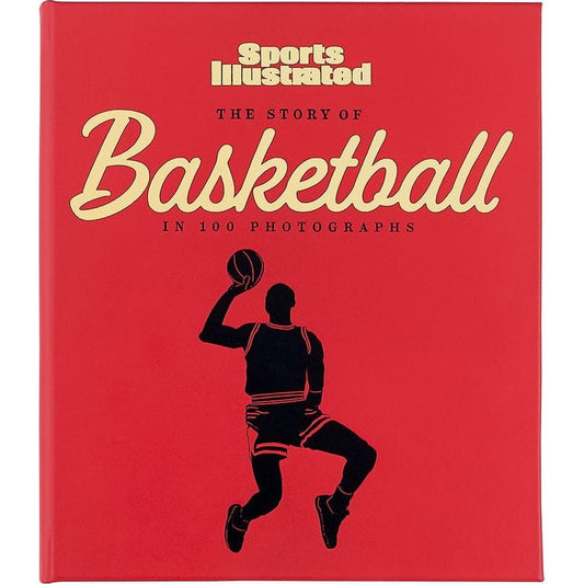 Graphic Image - "The Story of Basketball in 100 Photographs" Leather-Bound Book by Sports Illustrated - Books