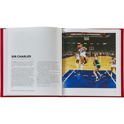 Graphic Image - "The Story of Basketball in 100 Photographs" Leather-Bound Book by Sports Illustrated - Books
