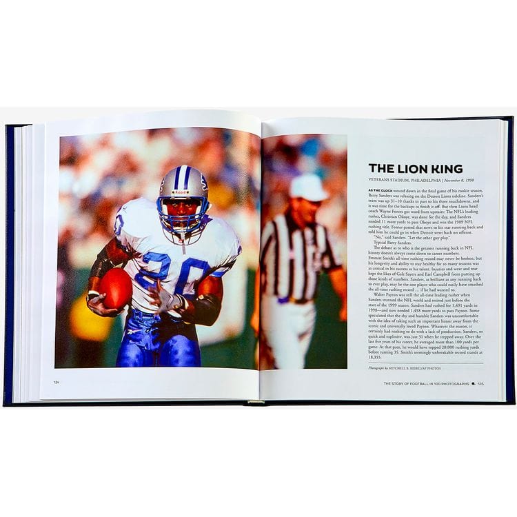 Graphic Image - "The Story of Football in 100 Photographs" Book by Sports Illustrated - Navy - Books