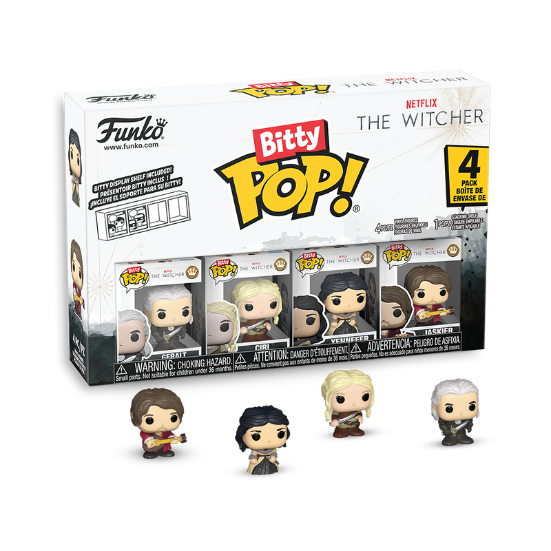 Funko - The Witcher Bitty Pop! Netflix The Witcher 4-Pack Series 1 - World of Funko