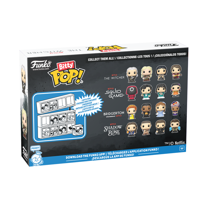 Funko - The Witcher Bitty Pop! Netflix The Witcher 4-Pack Series 1 - World of Funko
