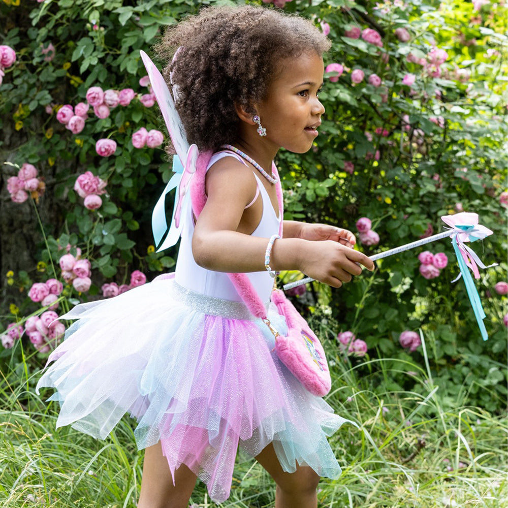 Great Pretenders - Think Mint Pink Skirt, Wings, & Wand - Size 4-6 Years - Dress up