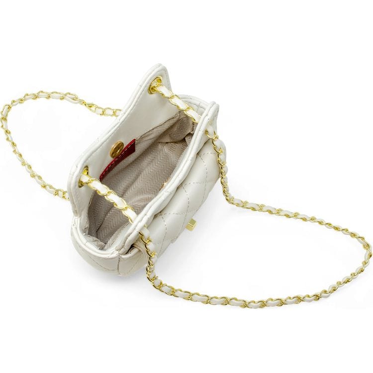 Zomi Gem - Tiny Quilted Treasure Purse - White - Trend Accessories