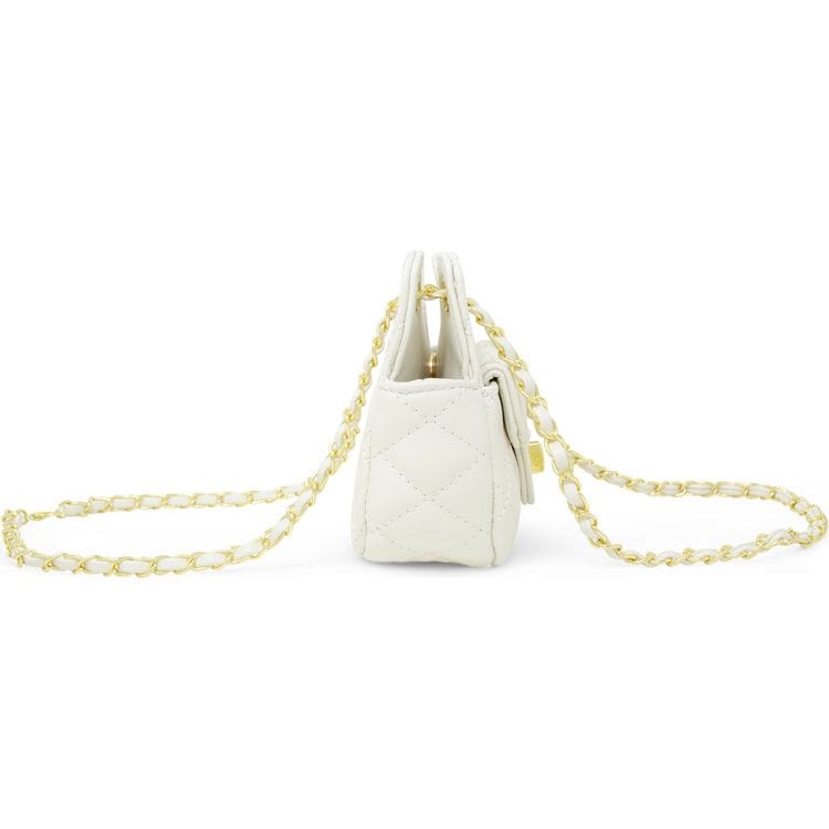 Zomi Gem - Tiny Quilted Treasure Purse - White - Trend Accessories