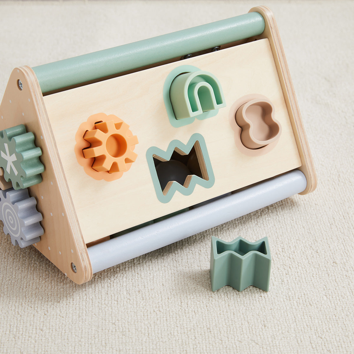 Wonder & Wise - Tiny Triangle Wood Activity Toy - Infants