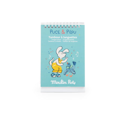 Moulin Roty - Tongue Drum Large - Light Blue - Music