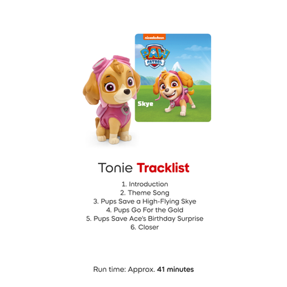 Tonies - Tonies PAW Patrol Toniebox 2 Bundle with Tonieplay Game, Sleeve and 4 Tonies - Sunset Red - Electronics